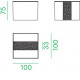 Applique rectangle led ICE10B- coloris blanc et bandeau blanc - POLYCARBONATE - 5 W -450 LUMENS - 3000 K - IP65