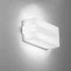 Applique led ICE20- rectangle-Coloris Blanc et Bandeau BLANC- POLYCARBONATE - 8 W -1050 LUMENS - 3000 K - IP65