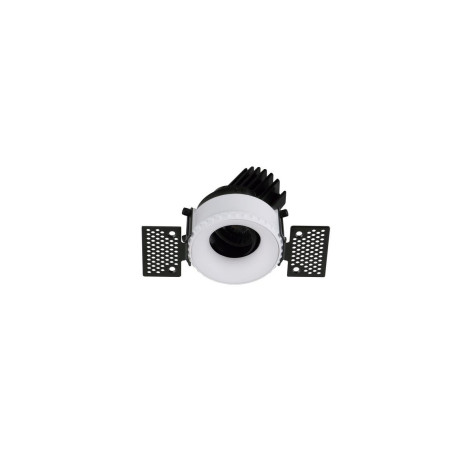 Spot encastré tilt VIP1T Round Convex 1-10V,Push LED COB 10.6 W CRI90 18º NOIR - 3000 K