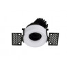 Spot encastré tilt VIP1T Round Convex 1-10V,Push LED COB 10.6 W CRI90 18º NOIR - 3000 K