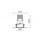 Spot encastré tilt VIP1T Round Convex 1-10V,Push LED COB 10.6 W CRI90 18º NOIR - 3000 K