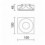 Spot encastré carré led en plâtre LEN - CCT - 6 w 2700 K - 570 lm 4000 k - 650 lumens - coloris Blanc
