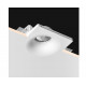 Spot encastré en plâtre LEN - à équiper de GU10 50W - coloris Blanc - forme ronde