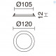 6 w -Down light rond -encastrés - 4000 k 