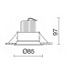  Spot rond orientable à encastrer au plafond LEDA- COB 6.20W