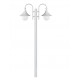 Lampadaire extérieur TROM - 2 LANTERNES -IP43 2*E27 42W livré avec son mat- Noir