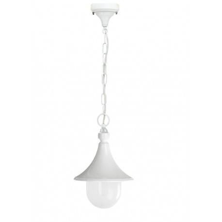 Applique extérieure TROM IP43 E27 42W Blanc hauteur 480 mm.