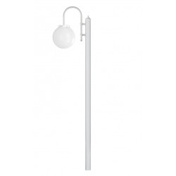 Lampadaire extérieur BOOM- EN FORME DE BOULES- IP43 E27 42W BLANC