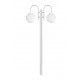 Lampadaire extérieur BOOM-2 BRAS EN FORME DE BOULES- BLANC