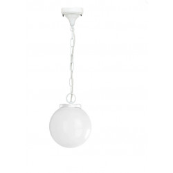 Suspension extérieur BOOM- EN FORME DE BOULE- IP43 E27 42W BLANC