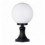 Borne classique CAST IP43 E27 coloris BLANC- Boule ronde diamètre 300 mm