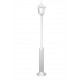 Lampadaire 1 tête -CLIC-CLAC 4 -IP44 - E27 - style rustique - VERRE TRANSPARENT hauteur totale 1 910 mm Blanc