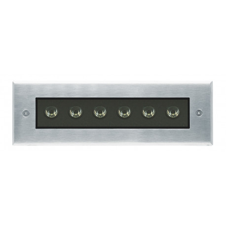 Encastré mur MARGIN IP66 LED COB 6W 3000K en aluminium 