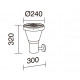 Applique solaire ERGO IP65 LED SMD 4.50W 435lm(250lm)/445lm(250lm) CRI80 3000K/4000K 90º Crépusculaire HT 380mm Noir