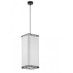 Suspension Akiro Small coloris blanc crée par désigner - style japonais - E27- hauteur 47 cm