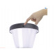 Borne LED solaire noire en aluminium - 3000 et 4000K - IP 65 - IK 08 - ht 680mm Noir- détecteur crépusculaire