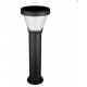 Borne LED solaire noire en aluminium - 3000 et 4000K - IP 65 - IK 08 - ht 680mm Noir- détecteur crépusculaire