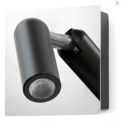 Applique DORES - 3 w- 200 lm - noir et chromée - IP20- 3000K .