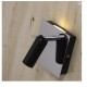 Applique DORES - 3 w- 200 lm - noir et chromée - IP20- 3000K .