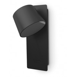 Applique avec Lampe de lecture SERENE et sa prise USB LED SMD 6W - 732 lm 3000K coloris noir