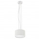 Suspension led VORADA avec son abat jour en forme de ruban enveloppant de coloris beige- diamètre 300 mm