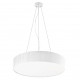 Suspension led VORADA avec son abat jour en forme de ruban enveloppant de coloris NOIR - diamètre 900 mm