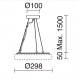 FRED- LED 25 W - 1850 lm 3000K BLANC