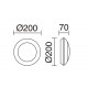 Hublot LED Diamètre 20 cm - PIRO - CCT -IP66 BLANC-IP66