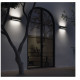 Applique rectangulaire CROMA LED SMD 9 W CCT -2700/3200/4000 K CRI80 Noir-IP65-ik08- LARGEUR 20 CM éclairage vers le bas 