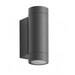 Applique haut/bas 2x4.5- GU10 ANTHRACITE - CUB - fabrication en aluminium-IK06