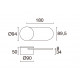 Applique signalisation personnalisable SIGN LED SMD 4.50W 490lm(103lm) CRI80 3000K noir