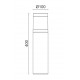 Borne IKONA HT 400 mm IP65 LED SMD 7W CRI80 3000K/4000K 400mm Noir