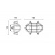 applique ovale LAITON - OTTONE- E27- IP54