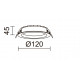 Plafonnier Encastré au plafond CALYPSO 3 IP54 LED SMD 3- CCT 2700K/3000K/4000W Blanc - 13 W