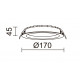 Plafonnier Encastré au plafond CALYPSO 3 IP54 LED SMD 3- CCT 2700K/3000K/4000W Blanc - 18 W
