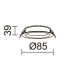 Plafonnier Encastré au plafond CALYPSO 3 IP54 LED SMD 3- CCT 2700K/3000K/4000W Blanc - 13 W