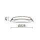 Plafonnier Encastré au plafond CALYPSO 3 IP54 LED SMD 3- CCT 2700K/3000K/4000W Blanc - 13 W
