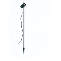 Spot à piquet hauteur 1 m orientable tilt BRANCA IP65 GU10 Noir" - ALUMINIUM - Hauteur totale 100 cm