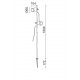 double Spots à piquet hauteur 1 m orientable tilt BRANCA IP65 GU10 Noir" - ALUMINIUM - Hauteur totale 100 cm
