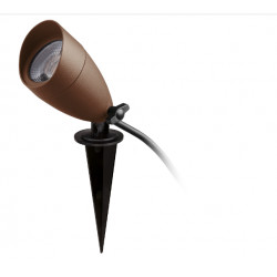 Spot à piquet TERRA -IP65 LED SMD AC - 6W - 660lm - CRI80 -1700 K - faisceau 50º - OXYDE BRUN