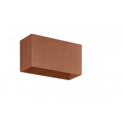 Applique murale en aluminium BEAM IP65 - up&down -LED 12 W - CRI80 3000K 105º- CORTEN- largeur 180 mm