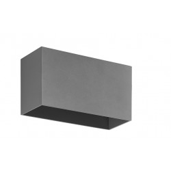 Applique murale en aluminium BEAM IP65 - up&down -LED 12 W - CRI80 3000K 105º- ANTHRACITE- largeur 180 mm