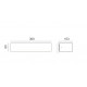 Applique rectangulaire CROMA LED SMD 14 W cct -2700/3200/4000 k-CRI80 -blanc-IP65- up & down