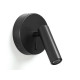 Applique MINIMAL de forme ronde - avec liseuse -fixation en saillie - LED SMD 3W 3000K NOIR avec son interrupteur