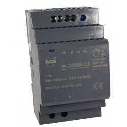 Alimentation rail-din 5A 12vcc 220 ca 3 modules