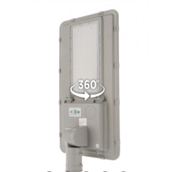 Projecteur solaire 2600 lumens - IP 65 - 4000 K - pour hauteur 3 à 4 mètres - mat en 60 mm