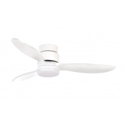 Ventilateur de plafond avec lumière MISTRAL LED CCT 2700/3200K/4000K-finition noir avec lames en bois