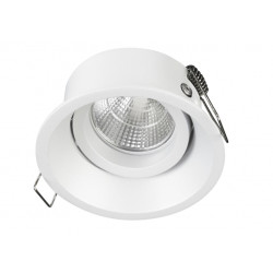 Spot encastré led plafond LEDA- COB 6 W -CRI80- CCT 2700/4000 K -45º Blanc