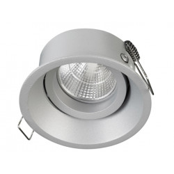 Spot encastré led plafond LEDA- COB 6 W -CRI80- CCT 2700/4000 K -45º - GRIS