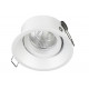 Spot encastré led plafond LEDA- COB 6 W -CRI80- CCT 2700/4000 K -45º - GRIS
